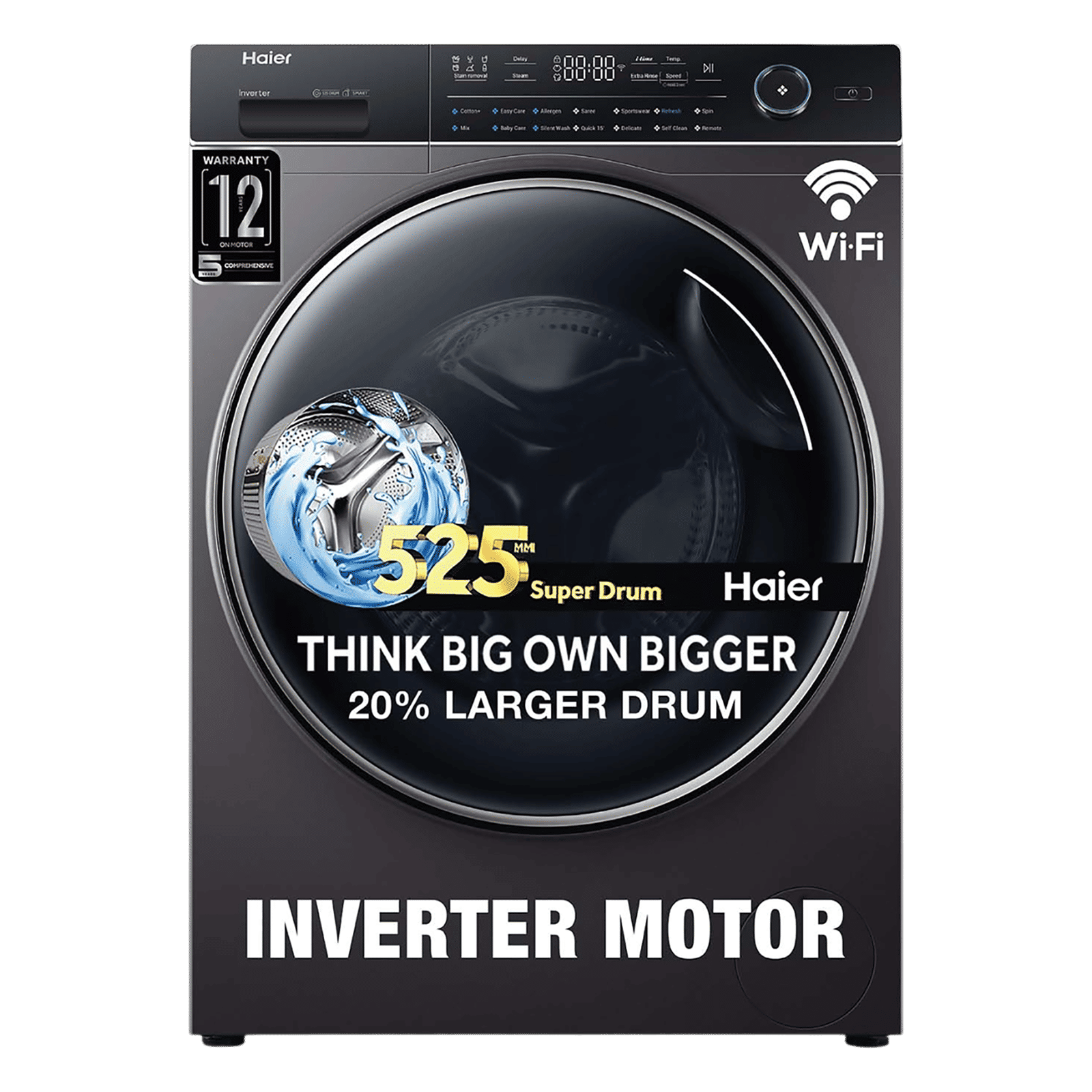 washin Buy Haier 8 kg 5 Star Inverter Fully Automatic Front Load